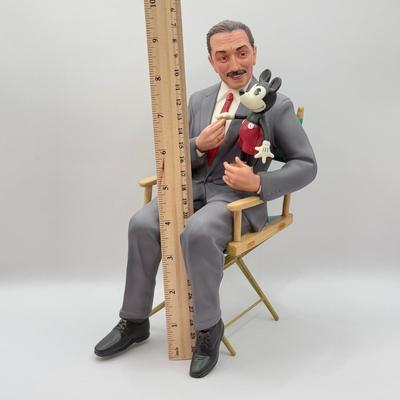 LOT 164B: Walt Disney Classic Collection Walt / Mickey “…It Was All Started by a Mouse” Porcelain Sculpture