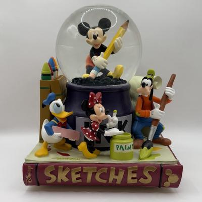 LOT 165B: Disney “Mickey Mouse March” Sketches Musical Snowglobe