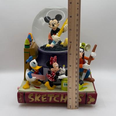 LOT 165B: Disney “Mickey Mouse March” Sketches Musical Snowglobe