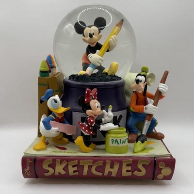 LOT 165B: Disney “Mickey Mouse March” Sketches Musical Snowglobe