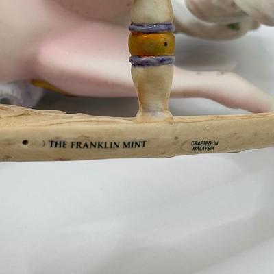 LOT 167B: The Franklin Mint Victorian Rose Porcelain Rocking Horse