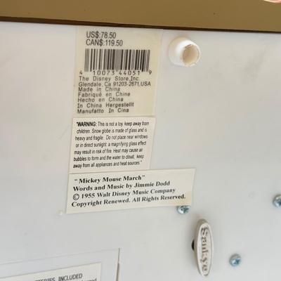LOT 168B: Disney Mickey & Friends Comic Strip “Mickey Mouse March” Musical Snowglobe