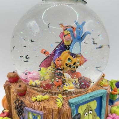 LOT 171B: Disney Winnie the Pooh Halloween “The Wonderful Thing About Tiggers” Musical Snow Globe