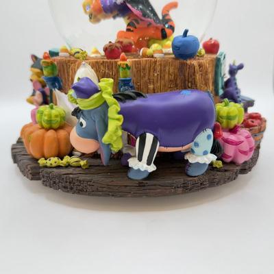 LOT 171B: Disney Winnie the Pooh Halloween “The Wonderful Thing About Tiggers” Musical Snow Globe