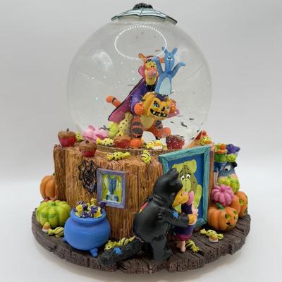 LOT 171B: Disney Winnie the Pooh Halloween “The Wonderful Thing About Tiggers” Musical Snow Globe