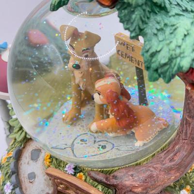 LOT 172B: Disney Lady & the Tramp “Bella Notte” Musical Snow Globe