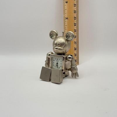 LOT 175B: Disney Beyond America Quartz Robot Mickey Mouse Desk Clock (3.5”)