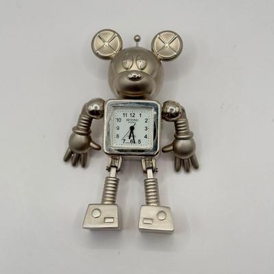 LOT 175B: Disney Beyond America Quartz Robot Mickey Mouse Desk Clock (3.5”)