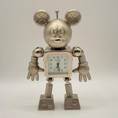 LOT 175B: Disney Beyond America Quartz Robot Mickey Mouse Desk Clock (3.5”)