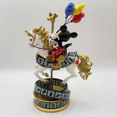 LOT 176B: Disney Hamilton Mickey & Friends Magical Carousel Collection Porcelain Horse Sculptures - “Mickey’s Musical Ride” 1207...
