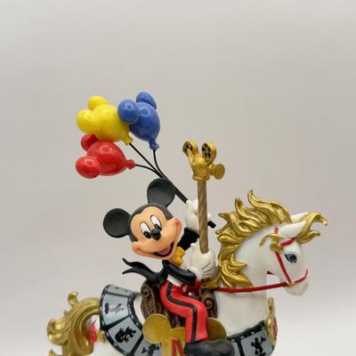 LOT 176B: Disney Hamilton Mickey & Friends Magical Carousel Collection Porcelain Horse Sculptures - “Mickey’s Musical Ride” 1207...
