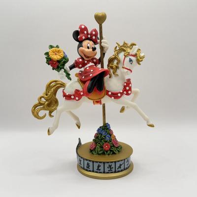 LOT 176B: Disney Hamilton Mickey & Friends Magical Carousel Collection Porcelain Horse Sculptures - “Mickey’s Musical Ride” 1207...