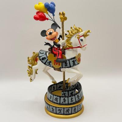 LOT 176B: Disney Hamilton Mickey & Friends Magical Carousel Collection Porcelain Horse Sculptures - “Mickey’s Musical Ride” 1207...