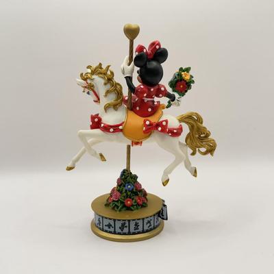 LOT 176B: Disney Hamilton Mickey & Friends Magical Carousel Collection Porcelain Horse Sculptures - “Mickey’s Musical Ride” 1207...
