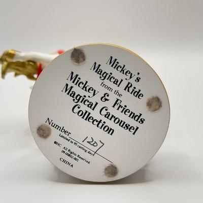 LOT 176B: Disney Hamilton Mickey & Friends Magical Carousel Collection Porcelain Horse Sculptures - “Mickey’s Musical Ride” 1207...