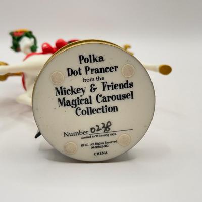 LOT 176B: Disney Hamilton Mickey & Friends Magical Carousel Collection Porcelain Horse Sculptures - “Mickey’s Musical Ride” 1207...