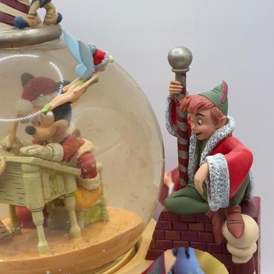 LOT 177B: Vintage Disney Character “Jingle Bells” Musical Christmas Snow Globe