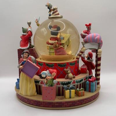 LOT 177B: Vintage Disney Character “Jingle Bells” Musical Christmas Snow Globe