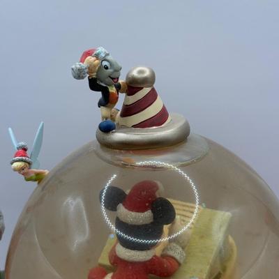 LOT 177B: Vintage Disney Character “Jingle Bells” Musical Christmas Snow Globe