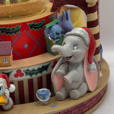LOT 177B: Vintage Disney Character “Jingle Bells” Musical Christmas Snow Globe
