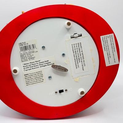 LOT 179B: Disney Mickey Mouse Club Ear Hat “Mickey Mouse March” Musical Snow Globe