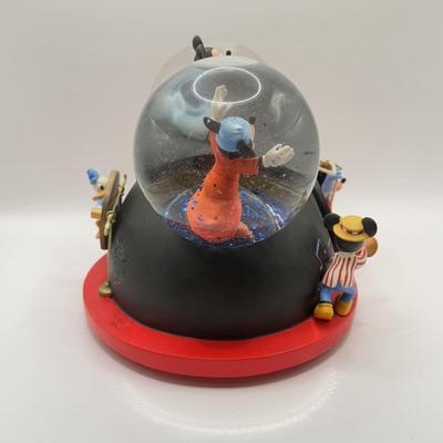 LOT 179B: Disney Mickey Mouse Club Ear Hat “Mickey Mouse March” Musical Snow Globe