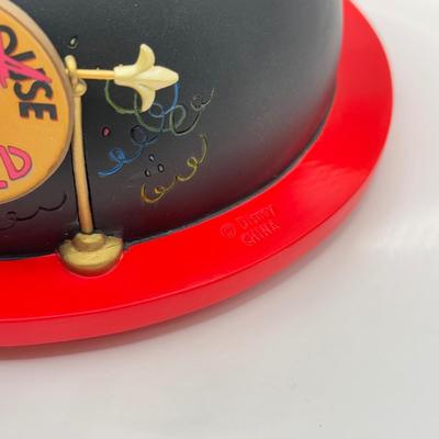 LOT 179B: Disney Mickey Mouse Club Ear Hat “Mickey Mouse March” Musical Snow Globe