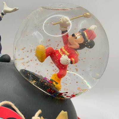 LOT 179B: Disney Mickey Mouse Club Ear Hat “Mickey Mouse March” Musical Snow Globe