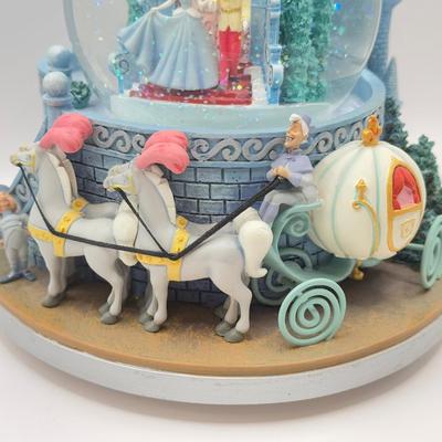 LOT 180B: Disney Cinderella “A Dream Is A Wish Your Heart Makes” Musical Snow Globe