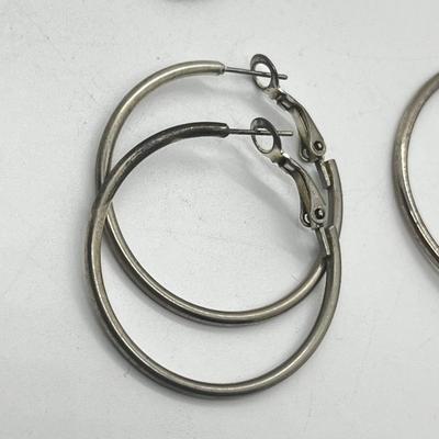 LOT 189J: Large Earring Collection: Hoops in Various Colors and Sizes and More