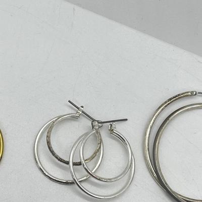 LOT 189J: Large Earring Collection: Hoops in Various Colors and Sizes and More