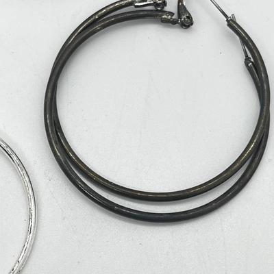 LOT 189J: Large Earring Collection: Hoops in Various Colors and Sizes and More