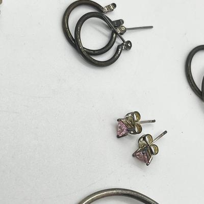 LOT 189J: Large Earring Collection: Hoops in Various Colors and Sizes and More