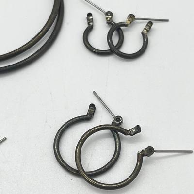 LOT 189J: Large Earring Collection: Hoops in Various Colors and Sizes and More