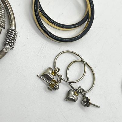 LOT 189J: Large Earring Collection: Hoops in Various Colors and Sizes and More