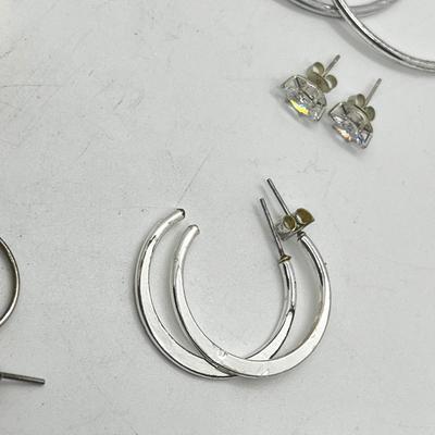 LOT 189J: Large Earring Collection: Hoops in Various Colors and Sizes and More