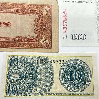 LOT 191J: International Currency Collection: WWII Japanese Occupation of Philippines 5 Pesos, 1910 One Hundred Rubles and More