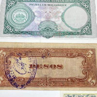 LOT 191J: International Currency Collection: WWII Japanese Occupation of Philippines 5 Pesos, 1910 One Hundred Rubles and More