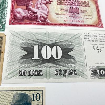 LOT 191J: International Currency Collection: WWII Japanese Occupation of Philippines 5 Pesos, 1910 One Hundred Rubles and More