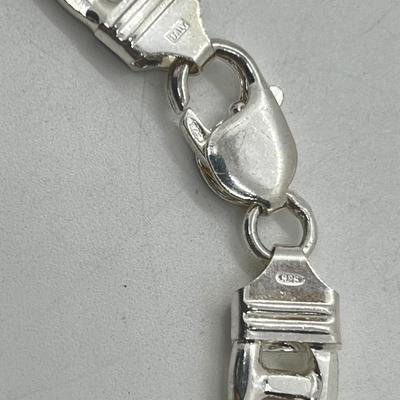 LOT 197J: Sterling 9" Bracelet -34.73 Grams