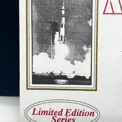 LOT 201J: Limited Edition Series Apollo 13 Silver Coin with First Day Issue April 13, 1995 Envelope and Stamp