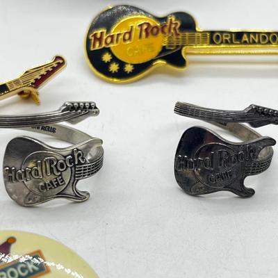 LOT 204: Hard Rock Cafe Collection Including 2 Sterling Rings