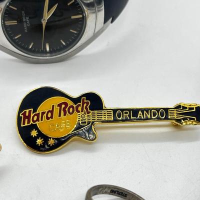 LOT 204: Hard Rock Cafe Collection Including 2 Sterling Rings