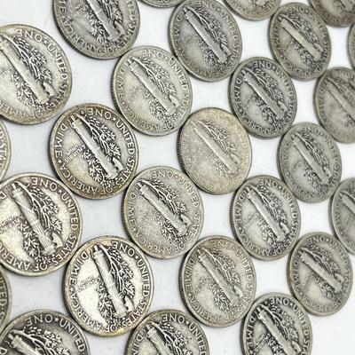 LOT 211J: 50 Mercury Dimes