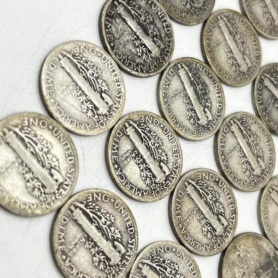 LOT 211J: 50 Mercury Dimes