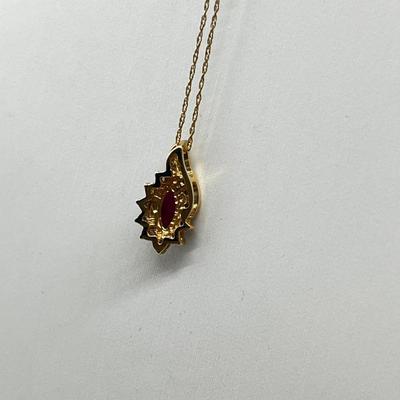LOT 216J: 14K Yellow Gold Necklace and Charm-1.8 GTW