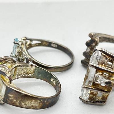 LOT 218J: Sterling Ring Collection-31.6 GTW-Sizes Vary From 5-9