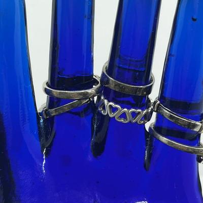 LOT 218J: Sterling Ring Collection-31.6 GTW-Sizes Vary From 5-9