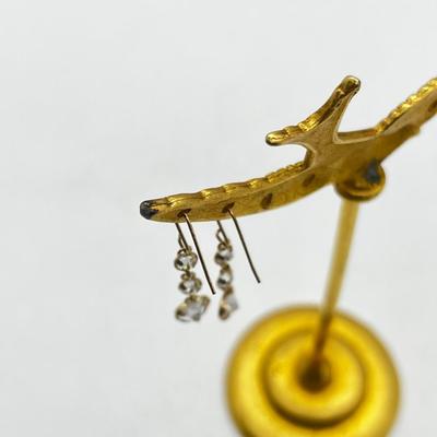 LOT 219J: 10K Yellow Gold Earrings-.99 GTW