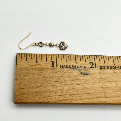 LOT 219J: 10K Yellow Gold Earrings-.99 GTW